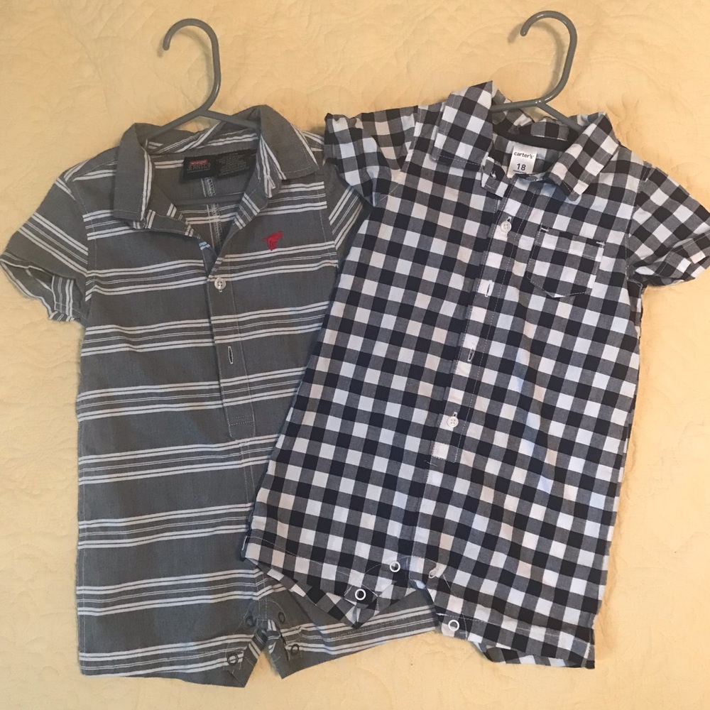 Lot of boy Rompers